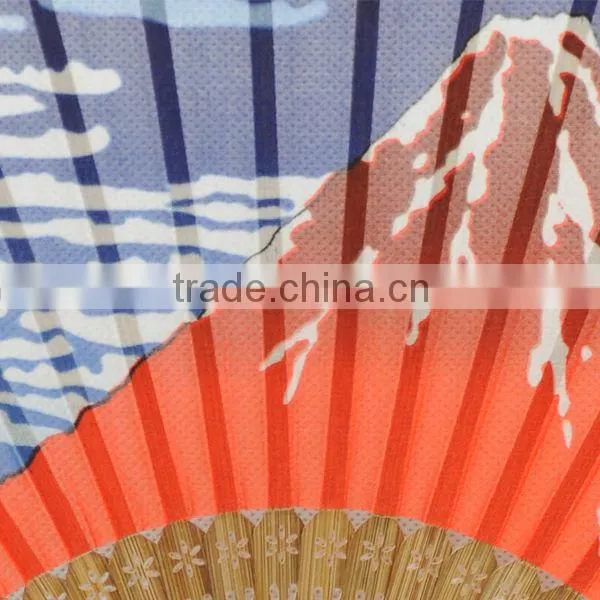 New style high quality silk bamboo fan