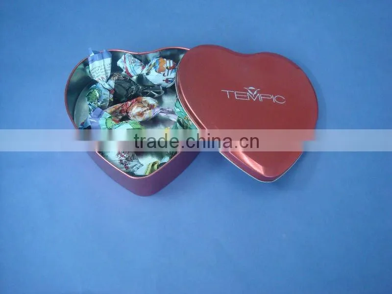 Heart Shape Chocolate Tin Box