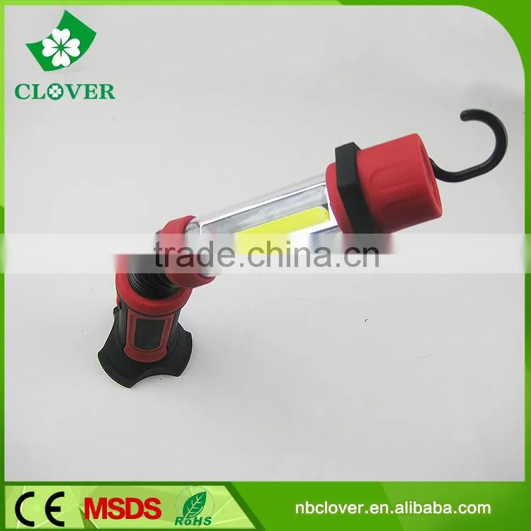 6V 1W led +3W COB LED super bright cob led work light with magnet and hook