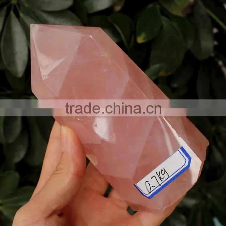 Wholesale Big Rose Quartz Crystal Wand Quartz Crystal Rocks Obelisk