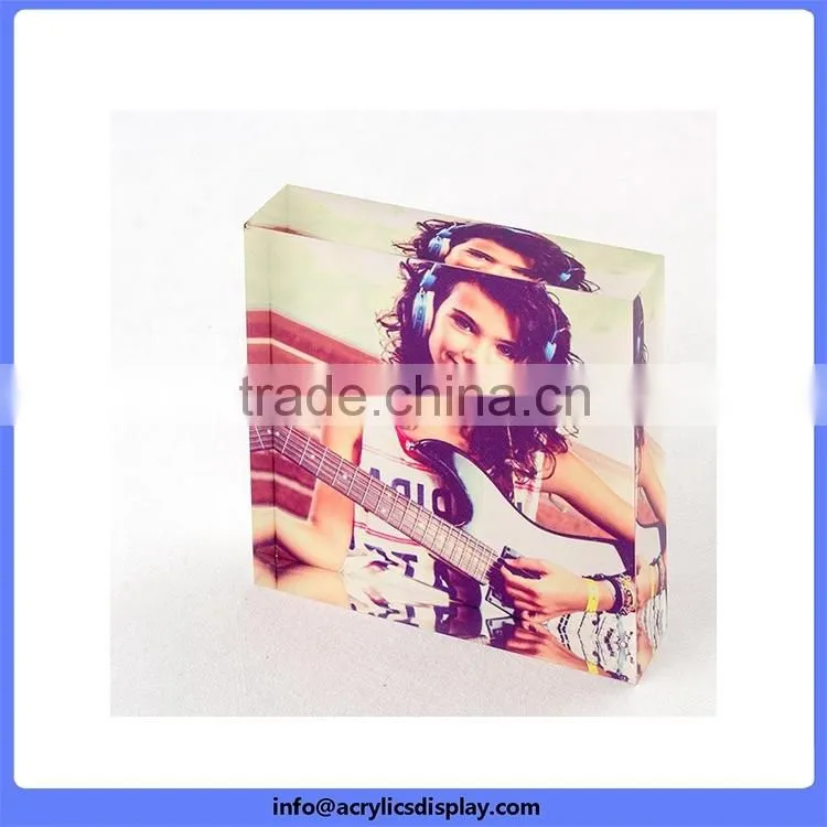 Top grade quality solid acrylic paper weight block