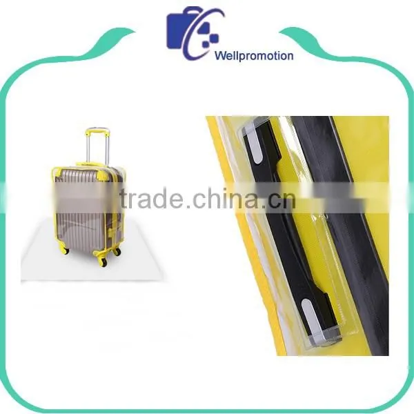 Custom printing waterproof clear plastic luggage cover