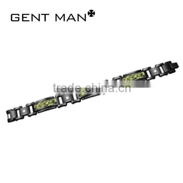 latest jewelry design camo design unique stianless steel bracelet watch