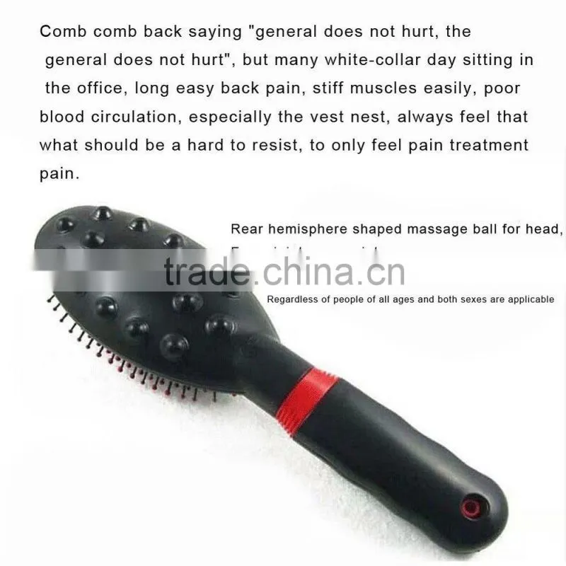Hair comb massaging brush