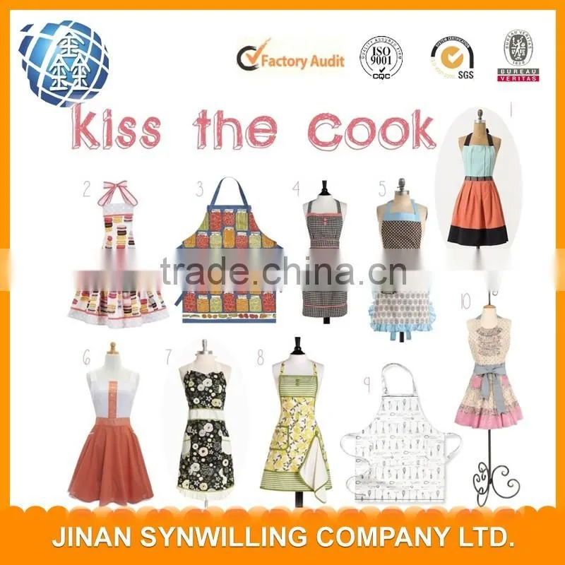 cotton fabric chef aprons Cooking Aprons Cotton Kitchen Apron