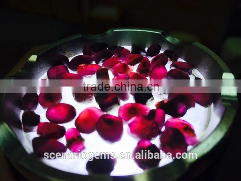 High Quality Natural Purple Garnet Rough 6-8MM