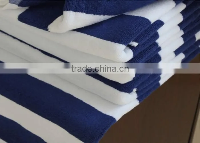 2015 Terry Towel 100% Cotton Stripe Design Beach Towel Yarn Dyed Bath Towel