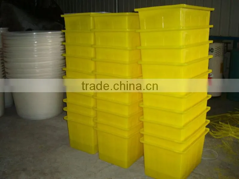 160 liters Natural Solid Plastic Rectangular Stacking Tank