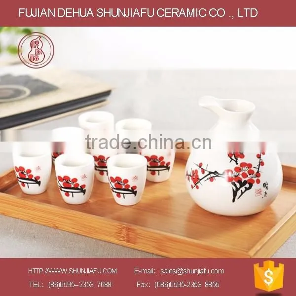 Hot Sale Ceramic Wine Set, Korea/Japanese Sake Set
