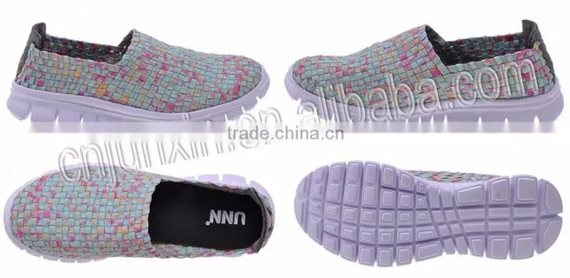 2016 cheap China wholesale woven elastic shoes for women