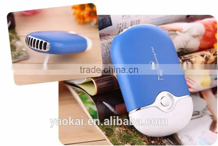 Environmental USB Fan Ventilador Portatil Rechargeable Holder Air Conditioner Abanicos Mini Fan for Laptop 400MA 5V ABS