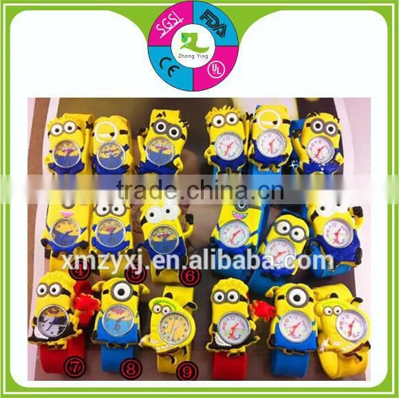 Popular promotion gift Silicone slap strap watches