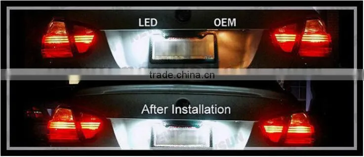 2pcs/Lot Top Quality LED Number License Plate Lamp for N issan Livina Bra Make/C-Gear/Grand Livina PH