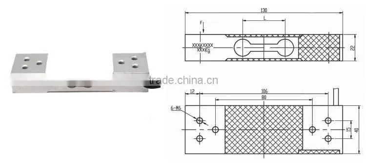 GPB100B Parallel beam weight scale sensor 100kg