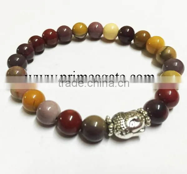 Garnet Stretchable Buddha Bracelet | A grade good quality gemstone bracelet | Agate new jewelry 2016 bracelets
