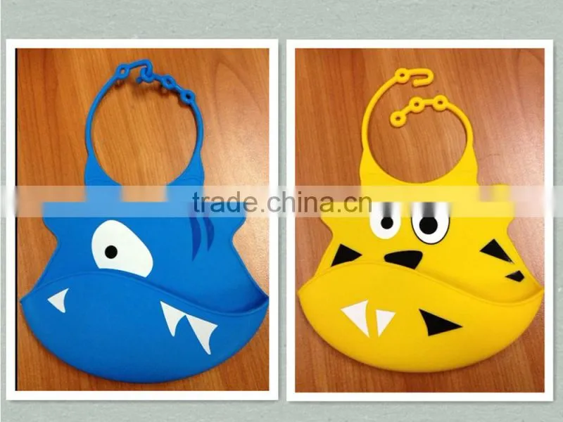 Silicone Baby Bib,Rubba Bib,Animal sharp Kids Bib