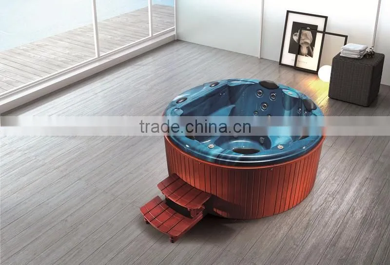 Acrylic color composite freestanding bathtub 5 people spa tub