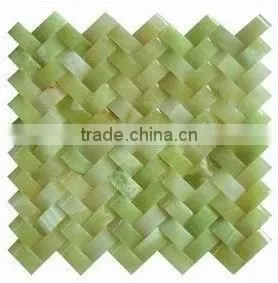 Price for ming green marble mosaic tile from factory direct selling
