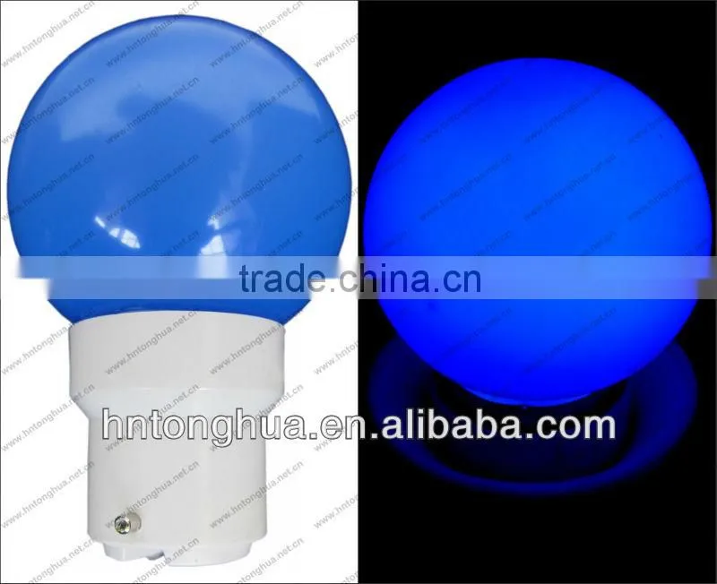 LED G40 round bulb christmas light 1W E27 / B22 , PC cover , IP45 , CE & ROHS