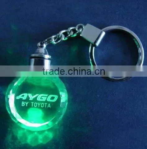 2016 New productssouvenir glass car brand towers keychain