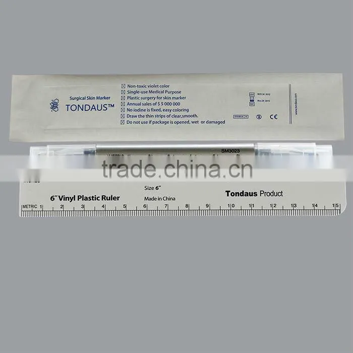 Surgical skin marker for plastic surgery