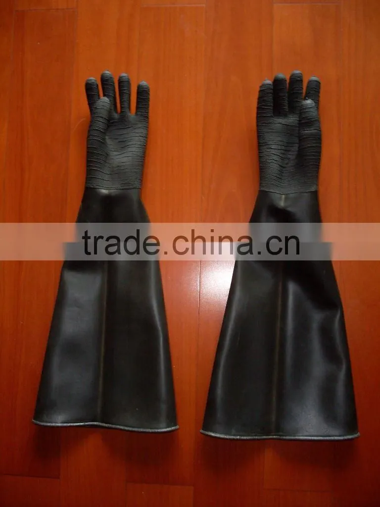 Thicken Stripe wear sandblasting gloves