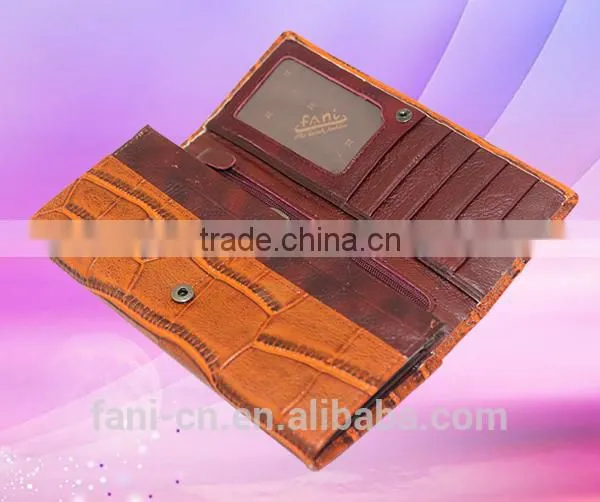 China factory wholesale fashion PU leather clutch purse for women or girls