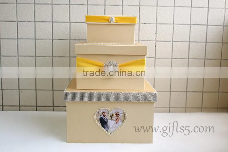 Best wedding gifts of wedding card boxes with photo frame