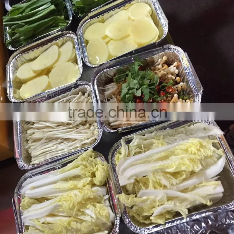 Small rectangle aluminium foil food container price