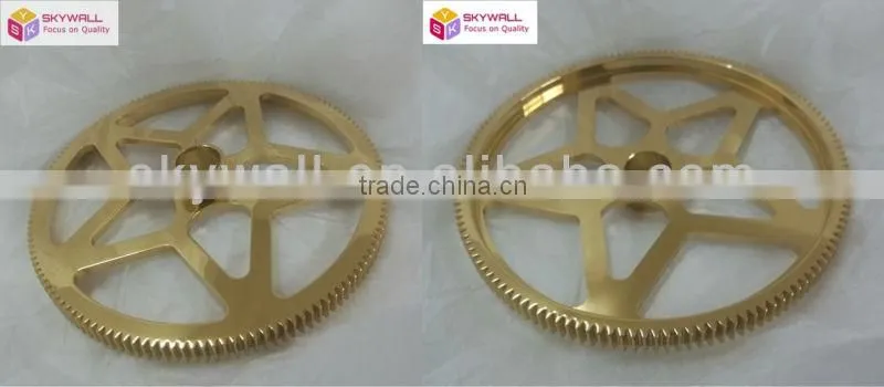 Good smooth precision titanium gear ring with CNC Hobbing