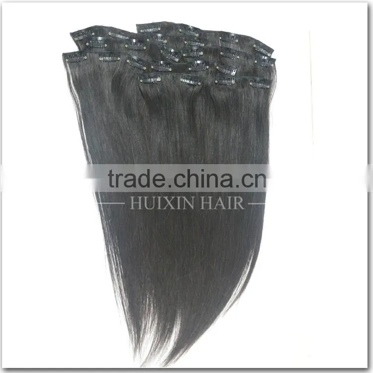 2016 New Products Own Brand HUIXIN Direct Factory Best Price Clip In Eurasian Hair Extensions