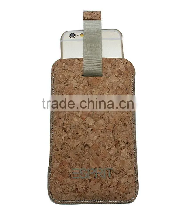 Eco friendly cork material mobile phone case for iphone or Samsung etc funky mobile phone case