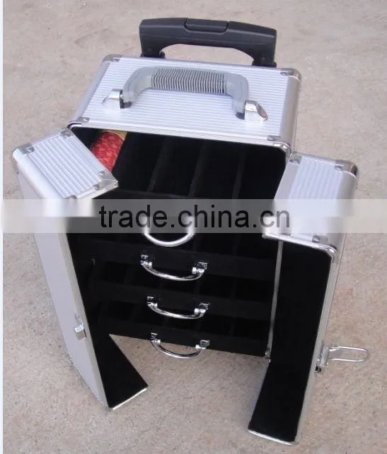 HX-L2451,Aluminum tool case,heavy duty aluminum means cabinet trolley
