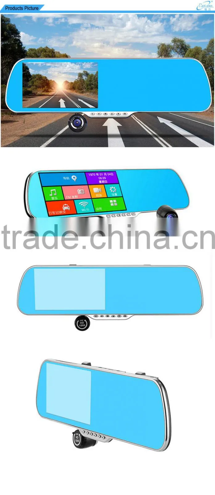 Wireless GPS bluetooth Dual car FM camera with touch screen RLDV-325