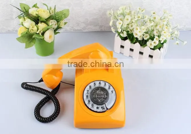 Vintage Style Classic Rotary Retro Telephone With Sim Card