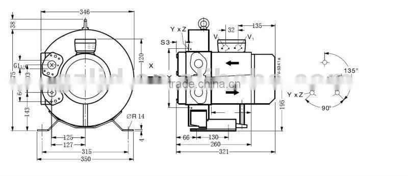 waste treatment vacuum pump,aeration vacuum pump,turbo vacuum pum