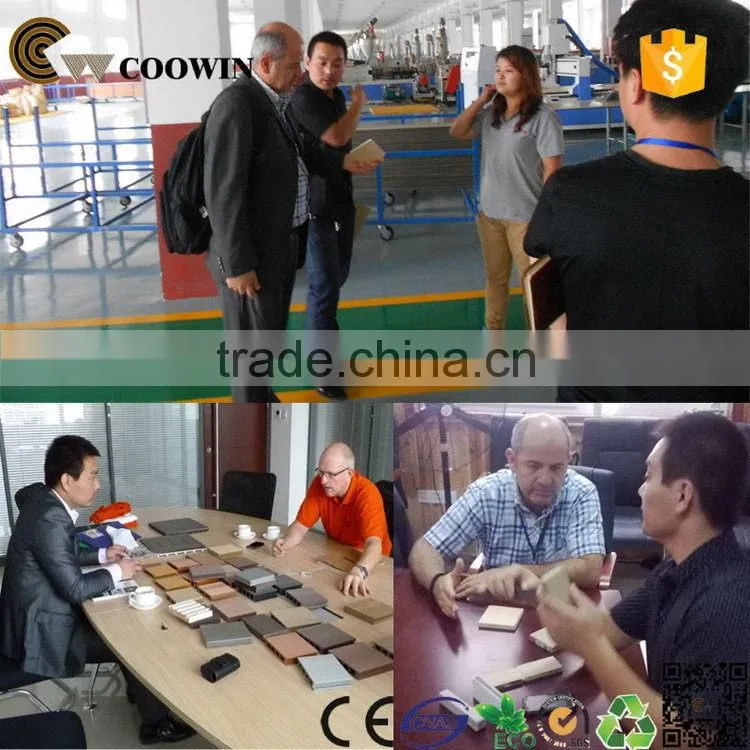 Super quality branded wpc decking board for garden bench solid