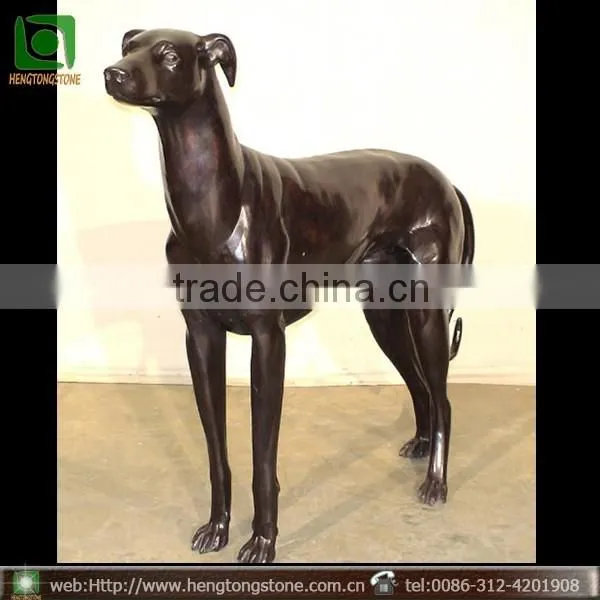 dog sculpture lifesize bronze sculpture