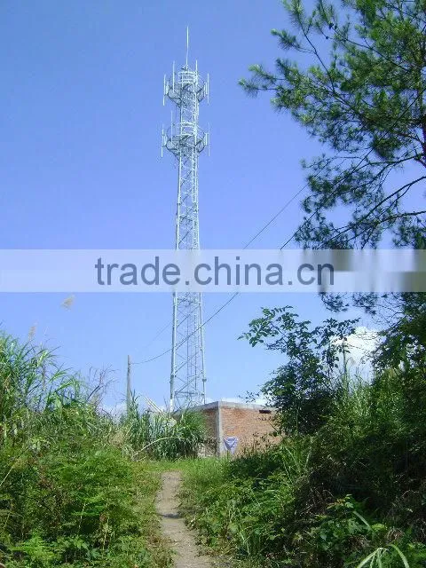 Triangular tubular communication steel tower
