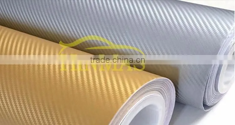 PVC car film Material water transfer 3d carbon fiber film vinyl wrap