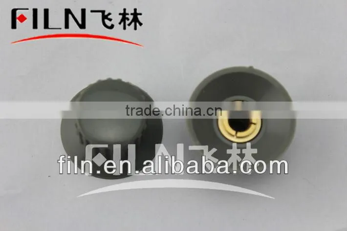 grey round point bakelite potentiometer knob
