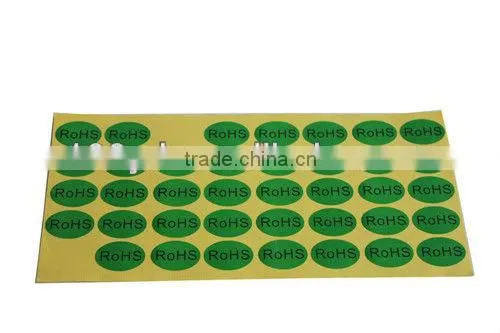 Alibaba Custom Print Cheap Ellipse Green Adhesive Label