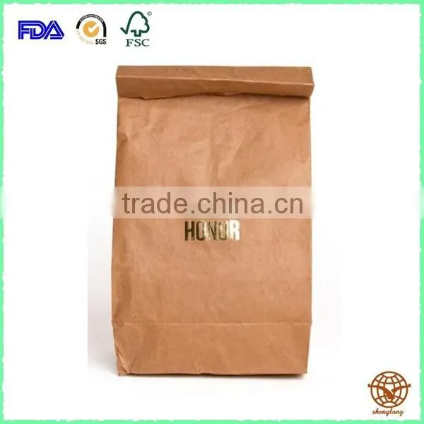 Fashionable Custom Printed Kraft Carrier Bag, Eco-friendly Kraft Shopping Bag