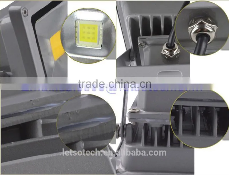 2016 high quality factory price IP66 10w 20w 30w 50w outdoor led flood light with CE &ROHS&UL warm white 3 years warranty