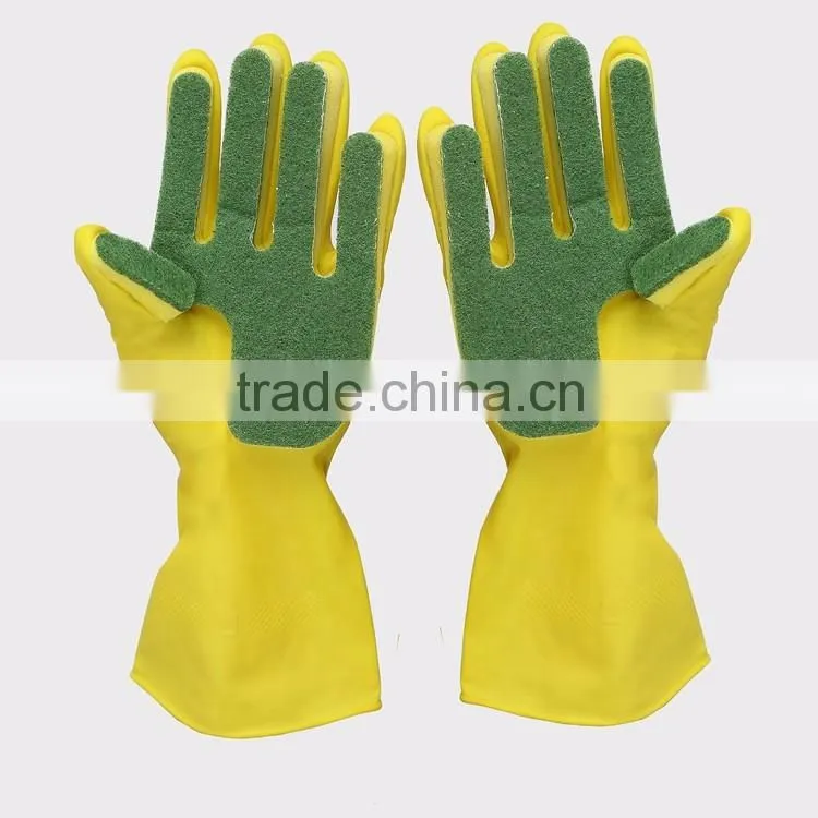 Cleaning Sponge Silicone Dishwashing Waterproof Cheap Washing Kitchen Gloves