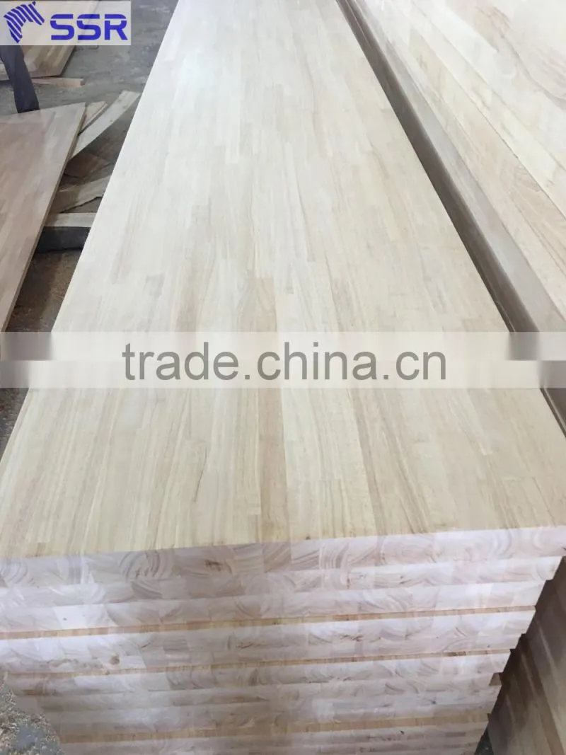 Rubber wood finger joint board for Europe market/rubber wood panel