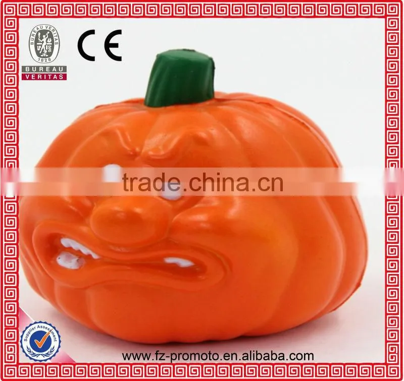 promotional pumpkin stuffed toy plastic pumpkin toy stress ball