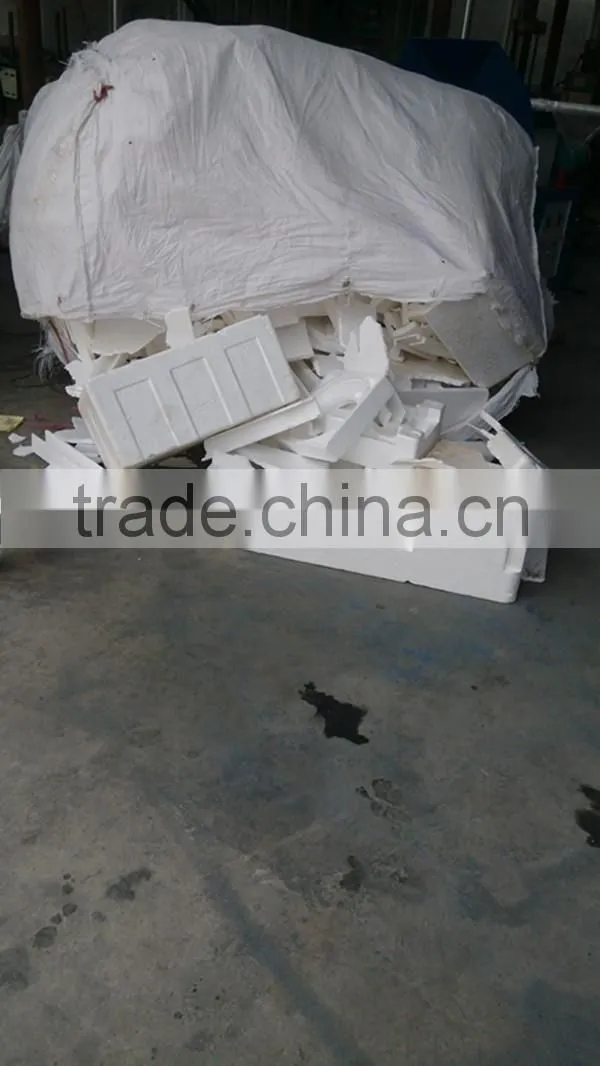 EPS lump waste forming machine, EPS foam recycling hot melting machinery