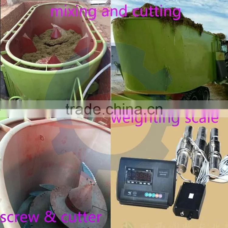 China quality farm machinery station cattle feed mixer wagon for TMR