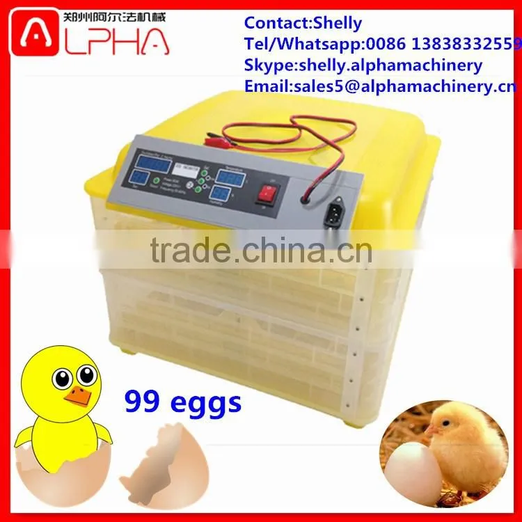 Wholesale fully automatic 96 eggs incubator hatching machine